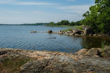 A lake in spring time.